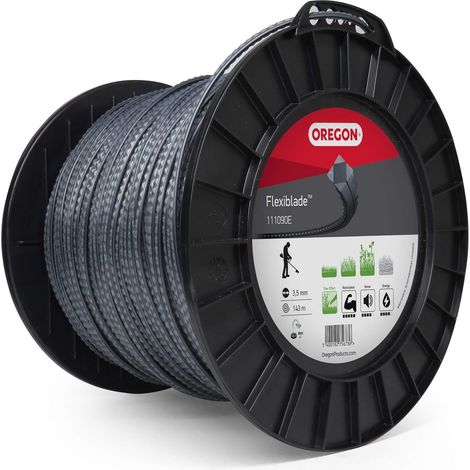 Desbrozadora linea Cuadrada Flexi-cuchilla Negro/Gris ø 3.5mm/143m Oregon 111090E