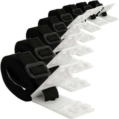 Verankerungsset für Solar-Poolpaneele – 8 Spannbänder für Solarpaneele – Spannbandset für Solarpaneele für mobile Rollsysteme, Planen und Poolabdeckungen (1/5)