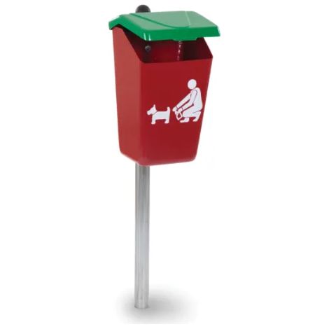Cestino Dog Toilette Pablo 207 Giochipark vetroresina 25lt &Oslash28x34h parchi - Da interrare