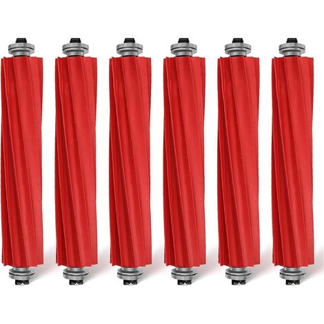 6 Stück Hauptbürste für Roborock S7 / S7 Plus / S7 MaxV / S7 MaxV Plus / S7 MaxV Ultra / Q7 / Q7 Max / Q7 Max Plus / Q7 Maxv / Q7 Maxv Ultra/Q Revo Roboter Staubsauger, Rollenbürste Zubehör