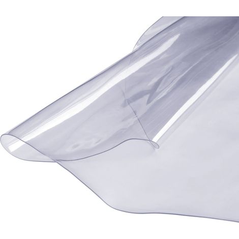 Protecteur de table transparent, 45x90 cm, nappe PVC 1,5 mm, imperméable, idéale pour bureau, table basse ou salle à manger. (1/5)