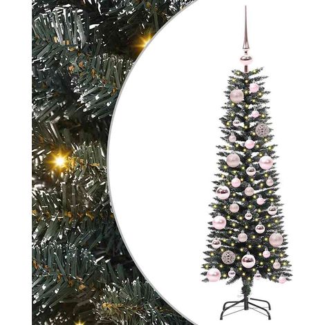 Sapin de Noël Arbre de Noël artificiel Vert 120 cm PVC, plastique et acier (1/5)