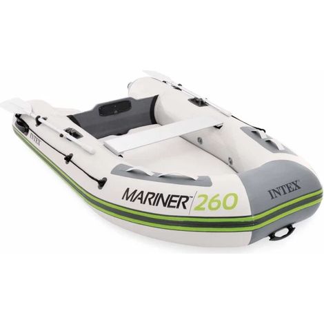 canotto gommone gonfiabile intex "mariner 260" 2 posti 259x155x41 cm - cod. 68395np (1/4)