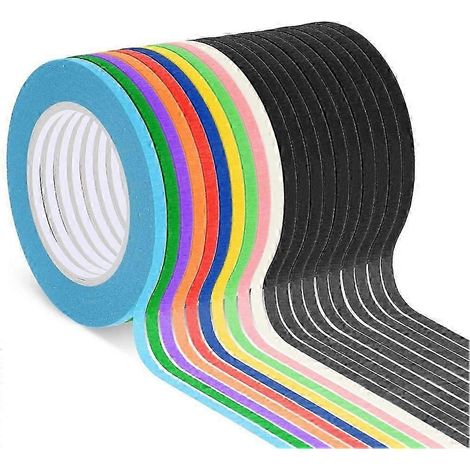 20 rouleaux de ruban adhésif pour tableau blanc de 18 pouces, ruban rayé, compatible avec le ruban de bordure pour tableau blanc effaçable à sec et le ruban en maille. (1/5)
