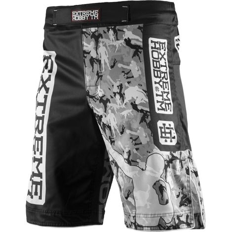 Short de combat de grappling pour homme, taille 2XL, noir