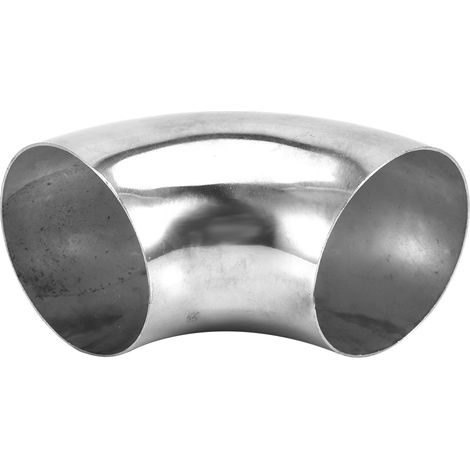 Tube coudé 90° en acier inoxydable 2,75 pouces pour échappement automobile, accessoire de tuyau de rechange (1/5)