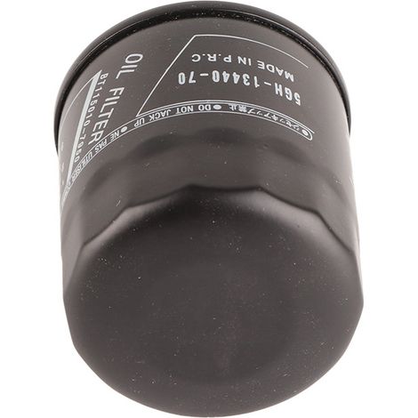 Lot de 2 filtres à huile 5GH 13440 70 noirs à surface lisse, de remplacement pour YZF‑R1 2000‑2014 (1/5)