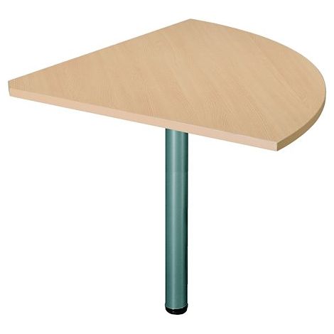 Angle de liaison 90° plateau hêtre pied tube anthracite Essens - Maxiburo