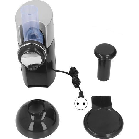 Frozen fruit dessert machine, black, easy to clean, simple operation, ABS casing, home ice cream maker, EU plug, 220V (1/5)