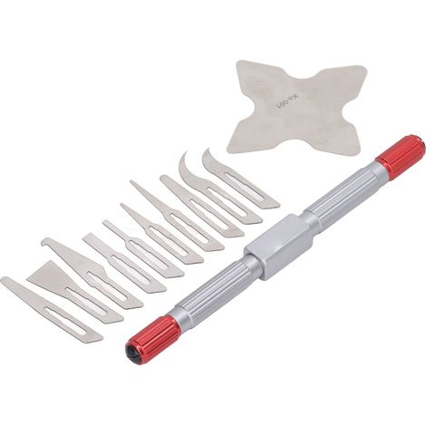 Präzisions-Bastelmesser-Set, professionelles Bastelwerkzeug mit 10 Klingen zum Kantenkleben (1/5)