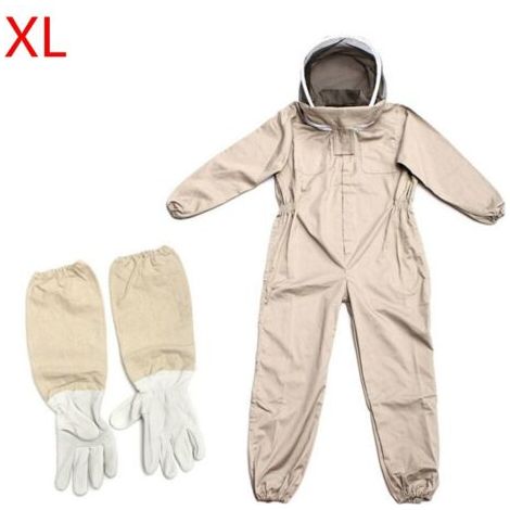 BUNTHAUS Vêtements D'apiculture Avec Des Gants, Combinaison D'apiculteur En Coton Naturel Avec Voile D'escrime Unisexe (XL) (1/5)