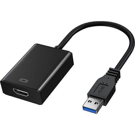 Adaptateur USB 3.0 portable vers vidéo pour les voyages d'affaires et le divertissement à domicile (1/4)