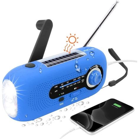 Radio de emergencia，Radio solar de emergencia，Radio de supervivencia (1/5)