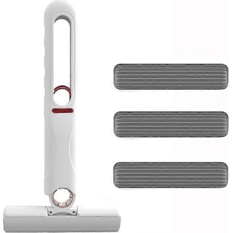 Mini balai à franges pour le nettoyage de la maison, de la cuisine et de la voiture éponge de nettoyage pour bureau et vitres outils de nettoyage ménagers SMTX (1/4)