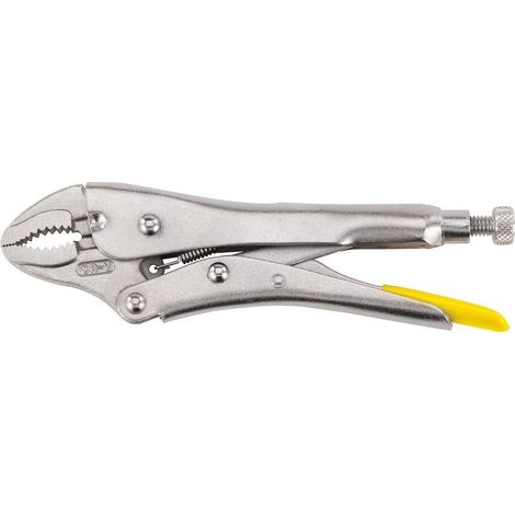 Stanley Maxsteel Locking Pliers with Curved Jaw, 225mm, Adjustable Clamping Force, Model 0-84-809
