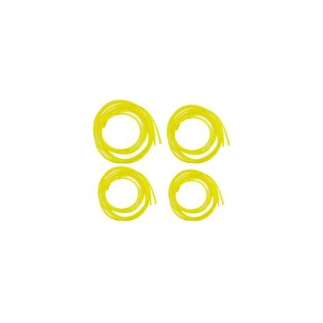 4 Pièces Tuyaux d'Essence Longueur 1 m Universel Tuyau de Conduite de Carburant Outils de Jardin Jaune Transparent pour Souffleur Coupe-bordure Tronçonneuse Tondeuse à Gazon (1/5)