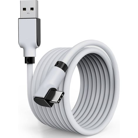Cavo USB 3.0 USB-C per Oculus Quest 1 2 PC Steam VR 5 Gb/s Grigio 5 m (1/5)