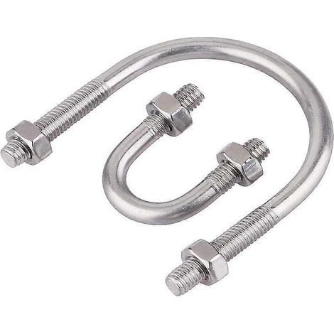 Boulon en U en acier inoxydable 304, boulon en U avec écrous, M660 mm, lot de 3 (1/4)