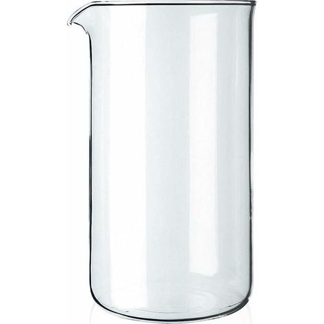 Verre à piston de rechange 8 tasses, transparent, 1 litre - diamètre 10 cm,-LIAIKI (1/5)