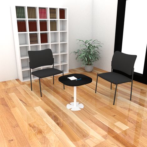 Lot de 2 chaises d'accueil en tissu Stooly (1/5)