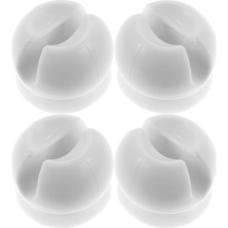 Ensemble de 4 porte-brosses à dents en plastique avec fixation murale et ventouse . Installation fac (1/5)