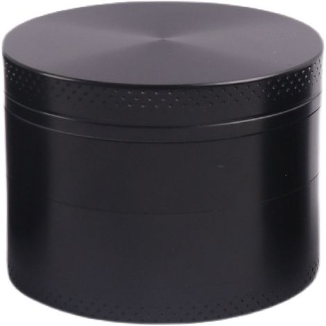Moulin à épices, 4 pièces, avec racleur à pollen, idéal pour le gourmet en quête d'excellence culinaire - Noir (1/5)