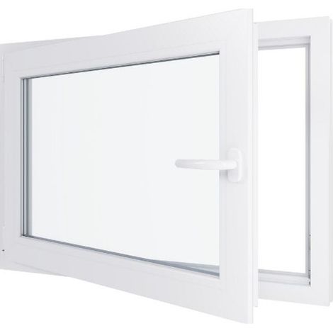 Finestra in PVC - Triplo vetro - Bianco - 900 mmx700 mm cm (1/5)