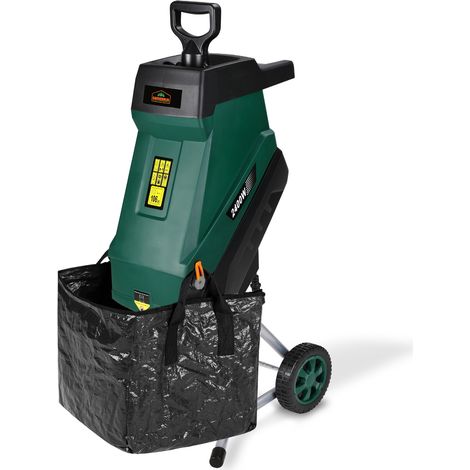 Trituratore elettrico 3100W contenitore di raccolta 50L (1/5)