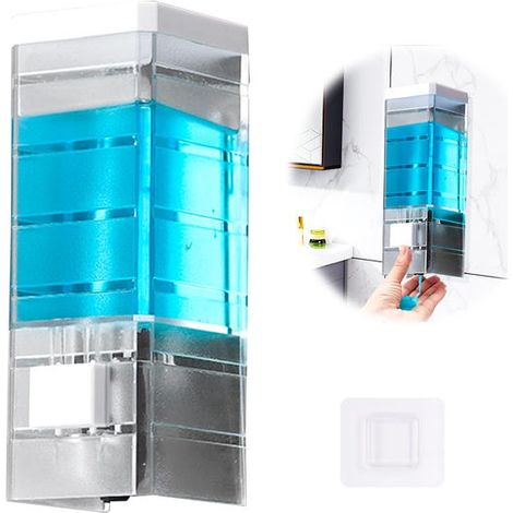 Wandseifenspender, Wandseifenspender zur Montage ohne Bohren, Wandseifenspender für Dusche, Shampoo und Duschgel (1/5)