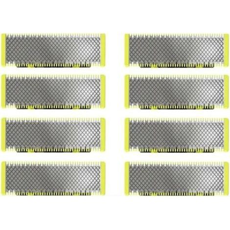 Applicable à OneBlade - Lames de rechange. pour rasoir/tondeuse électrique OneBlade. acier inoxydable robuste. taille. stylisation et rasage. lot de 8 (1/5)