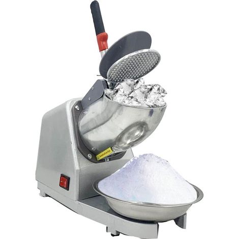 Broyeur à glace électrique à double lame 300 W, machine à glace pilée électrique 220 V-240 V, 65 kg/h, machine à smoothies commerciale pour restaurant, bar, fête, argent