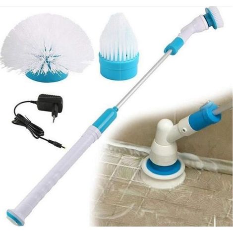 Brosse de Nettoyage Rotative Électrique Rechargeable Sans Fil avec 3 Brosses Remplaçables (1/4)
