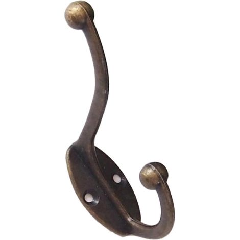 Set aus 10 Vintage-Wandhaken aus Metall – Rustikale Einzelhaken zur Wandmontage – Vielseitig einsetzbar zum Aufhängen von Kleidung, Hüten und Handtüchern – Eine schlichte und praktische Lösung für Gar