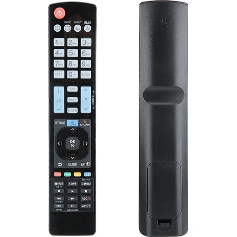 Télécommande en ABS noir résistant à l'usure pour téléviseur LCD LG AKB73615306 / AKB72615379 / AKB72914202 (1/5)