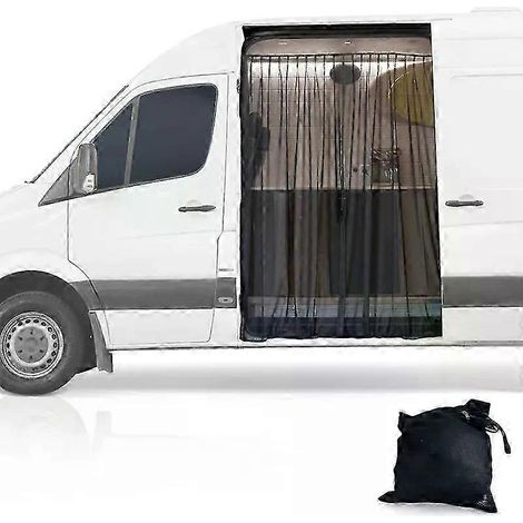 Moustiquaire latérale avec fermeture éclair centrale pour Mercedes Sprinter toit moyen et haut et Ford Transit Campvans (1/5)