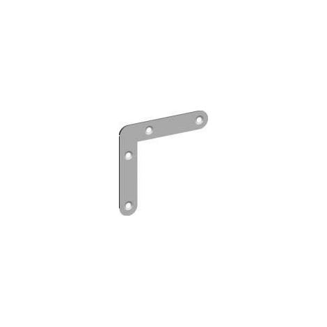 Équerre de cadre plate 3032 MONIN - Zinguée - Bout rond - 40x40x10 mm - 514630