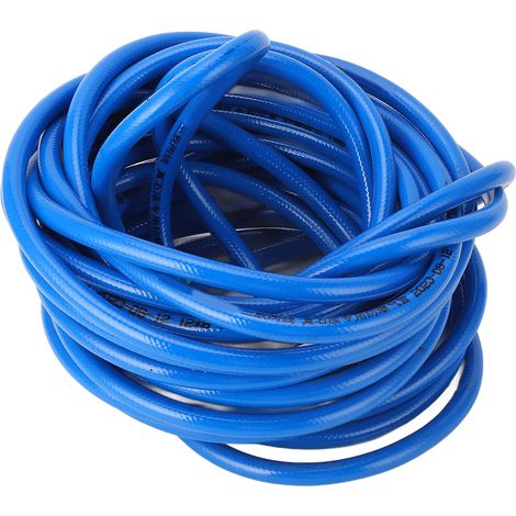Tuyau pneumatique PVC bleu flexible 15M avec raccord rapide pour compresseur d'air (1/5)
