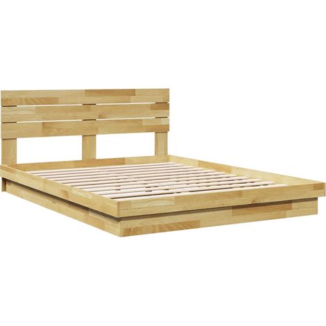 vidaXL Struttura Letto con Testiera Senza Materasso 150x200 cm (1/4)
