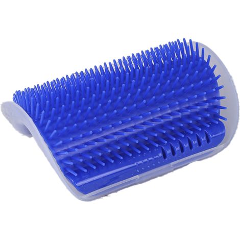 Brosse de massage d'angle pour chat, peigne à griffer pour coin de mur, brosse de massage, outil de massage à griffer pour chatons/chiots à poils longs et courts (1/5)