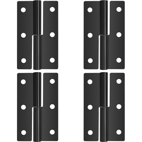 Charnières de Porte,Charnière Démontable,62x37x1,5mm Charnières Démontables Pliable,Charnières Démontables pour Portes Intérieures Extérieures Meubles Armoires Industrielles (1/4)