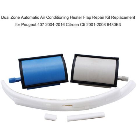 Eosnow Kit de réparation de rabat de chauffage de climatisation automatique double zone, remplacement pour Peugeot 407 2004-2016 citroën C5 2001-2008 6480E3 (1/4)