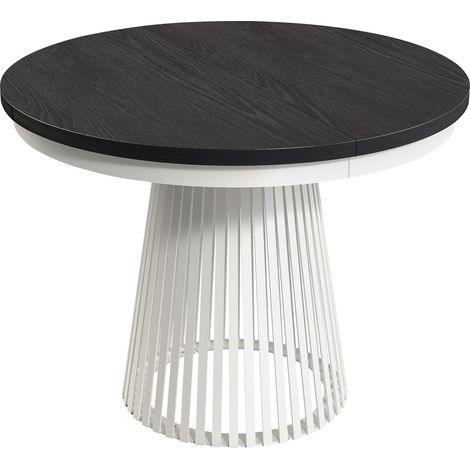 Mesa Stanton 150, Negro, 77x0x180cm, Alargamiento, Aglomerado laminado, Metal (1/5)