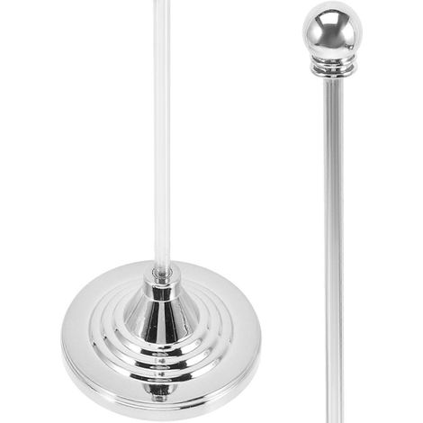 Mât de drapeau de bureau avec base en métal, support pour drapeau de salle de réunion-33.5x6.5cm-Silver (1/3)