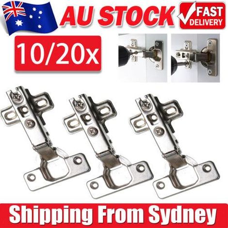 Charnières de porte, placard, armoire, fermeture amortie, recouvrement total, lot de 10 (Australie) (1/5)