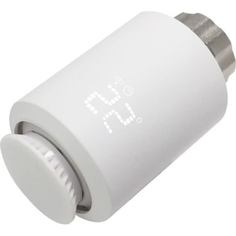 Tête Thermostatique Radiateur Zigbee, Vanne Thermostatique Connectée Programmable, Thermostat Radiateur avec Alexa/Google Assistant, Smart Life APP Contrôle, Tuya Zigbee Gateway Requis