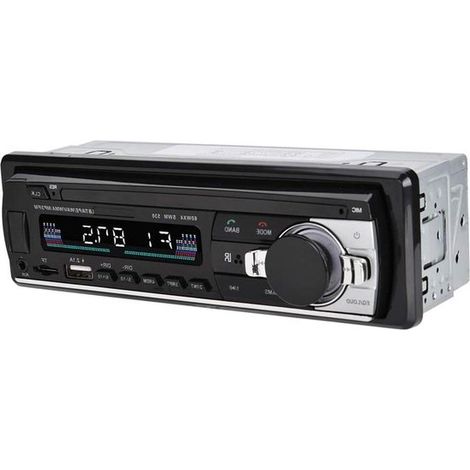 Reproductor MP3 para coche - Audio para coche - Reproducción de música - Bluetooth manos libres - DIN simple - Negro (1/5)
