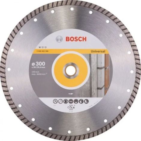 Bosch Diamanttrennscheibe Standard for Universal Turbo, 350 x 20,00+25,40 x 3 x 10 -2608602587 (1/4)