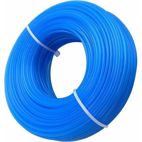 Fil rond en nylon 1,6 mm pour débroussailleuse – Longueur 100 m – Résistant pour coupe précise d'herbes – Compatible avec plusieurs modèles (1/5)