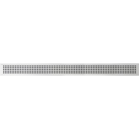 Grille KARE pour caniveau de douche 80 cm en acier inoxydable