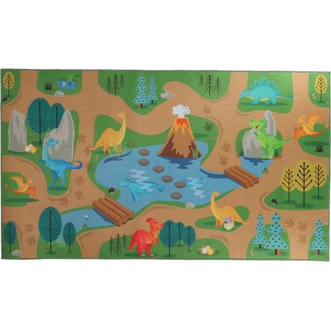 Tapis de Jeu d'Extérieur Dinosaures - Multi - 140 x 80 x H 0,5 cm - Livraison gratuite